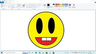 Drawing a Smiling Face in MS Paint - The Step-by-Step Guide