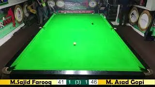 Sajid Farooq VS Asad Gopi | snookerism