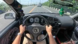 1996 Mitsubishi Lancer Evolution IV GSR Coupe POV Test Drive #mitsubishilancerevolution #POVDrive