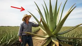 Inside a Giant Aloe Vera Factory: From Giant Aloe Vera Plants to Aloe Vera Yogurt And Skin Gel