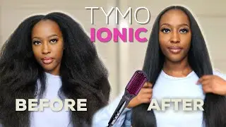 *NEW* TYMO IONIC STRAIGHTENING BRUSH VS ✨TYPE 4 NATURAL HAIR ✨ | DOES IT WORK!? | YAA YAA