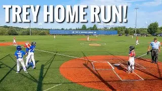 Trey Second Home Run! - 9u Waves Summer Game 13 vs NS Giants White