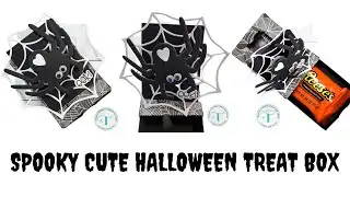 Cute Spider Treat Box - Trinity Stamps Halloween Party! #trinitystamps