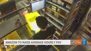 Amazon to raise average hourly pay