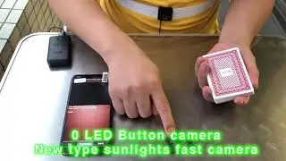 0 LED button fast scanner camera for playing cards cheating device