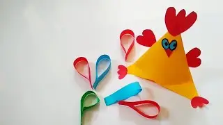 Paper Chicken । How to make a paper hen । Origami chicken । DIY origami bird