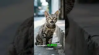 Kucing sedih tidak dikasih makan #catvideo #cat #kucinglucu #kucingsedih #kucing #kucingviral