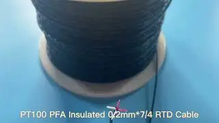 PT100 PFA Insulated 0.2mm*7/4 RTD Cable