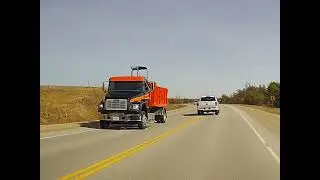 Dangerous overtaking. Stupid, dangerous, careless driving behavior in Toronto Canada