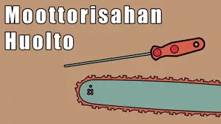 Moottorisahan ter&auml;ketjun teroitus
