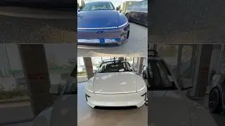 Tesla Model Y 2025 Colors Compared | Deep Blue Metallic vs Pearl White Multi-Coat