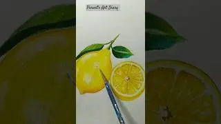 🍋 LEMON 🍋 COLOURING #drawingskill #drawing #firstdrawing #art #shorts#viral #lemondrawing#lebu#paint