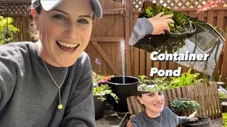 Container Pond Update | Creating My Water Garden 💦🪴