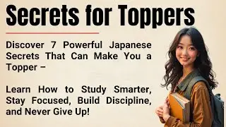 7 Powerful Japanese Secrets to Become a Topper 🔥 | Study Smarter & Stay Focused | Learning English✅