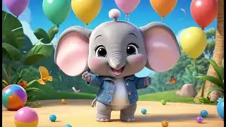 Elephant 1 to 10 Song | Fun Counting Nursery Rhyme for Kids | Baby Learning Song