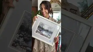 Flipping thrifted art #diyhomedecor #diyhome