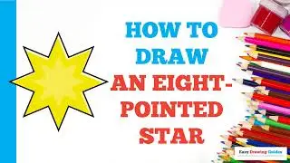 How to Draw an Eight-Pointed Star: Easy Step by Step Drawing Tutorial for Beginners