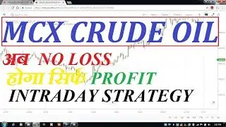 mcx crude oil intraday में profit के लिए best and no loss strategy