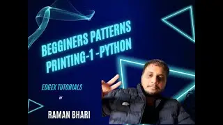 Python Pattern Printing for Beginners 🔥 | Start Logic Building with Basic Patterns