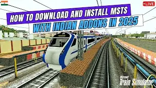 How To Download and Install MSTS in pc with Indian addons | MSTS Live | Like & Subscribe