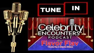 Flavor Flav Carrot Top Brigett Nielsen encounter shared on Celebrity Encounters Podcast Ep117