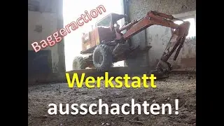 #70 Werkstattboden ausschachten | Bagger | Schaeff HML15 | WerkstattVlog | #OIM