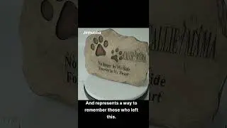 Brown Memorial Garden Stone-Jinhuoba #gardendecor #resin #memorial #dog #catlover #animals #ornamnet
