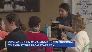Youngkin proposes exempting tips from Virginia income tax