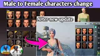 How to change male to female in Pubg/Bgmi After new update l how to change chacter in Bgmi