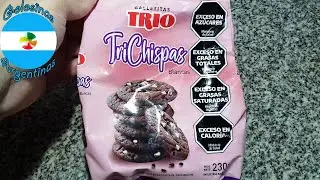 Trio Trichispas Blancas Galletitas Dulces sabor Chocolate con Chips Blancos ( Gaona ) - Masitas