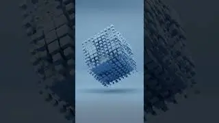 Looping cube animation (instance on point geometry node) #blender #blender3d #loop #geometrynode