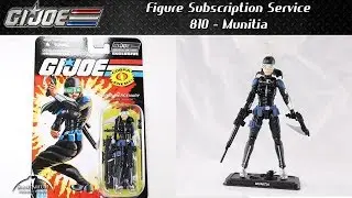 G.I. Joe Figure Subscription Service Exclusive 810 Munitia Unboxing and Review
