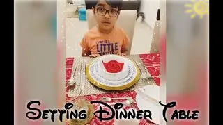 Setting a Dinner table for 3-Course meal