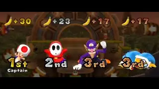 Mario Party 9 - Toad vs Waluigi vs Shy Guy vs Magikoopa- DK's Jungle Ruins (Very Hard CPUs)