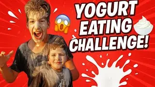 Crazy Yogurt Eating Challenge😱 Who Gets Flour on Their Face?