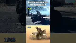 Эти два мотоцикла с разницей в 110 лет #battlefield6 #bf6 #battlefield