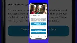 My Disney Experience App How To Make Park Reservations at Walt Disney World #disney #waltdisneyworld