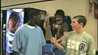 Halloween prank gone wrong! Don't scare black guys! Must see!