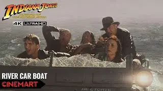 INDIANA JONES AND THE KINGDOM OF CRYSTAL SKULL (2008) | Car River Boat Scene 4K UHD