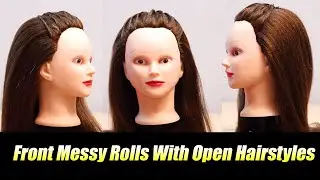 Front Messy Rolls With Open Hairstyles | Messy hairstyle | Paa Women