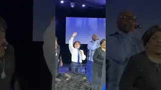 Caleb Serrano &ldquo;Little Big shots&rdquo;singing with Pastor Shirley Caesar