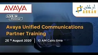 Webinar Recording AVAYA Unified Communication Partner Training            (26. 8 .2020)