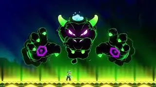 Bowser defeat Scene in mario bros Wonder