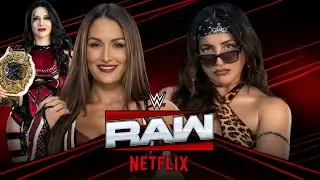RAW || Nikki Bella (W/Stephanie Vaquer) Vs Raquel Rodriguez ||