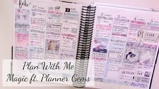 Erin Condren Plan With Me  - Magic ft. Planner Gems
