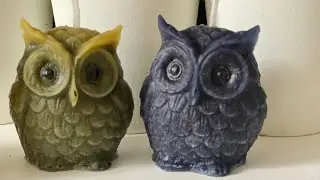 Crafting Magic: 🕯️✨How to make owl candle by silicone DIY At home #candle