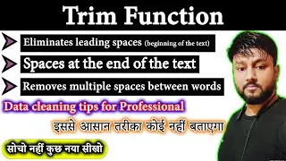 Google sheets TRIM function tutorial for beginners to ADV | Remove extra spaces