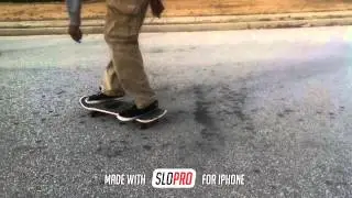 Half-calf kickflip