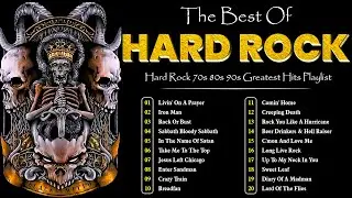 Bon Jovi, Black Sabbath, AC/DC, Iron Maiden, Metallica, Dio - HARD ROCK - 70s 80s 90s Greatest Hits