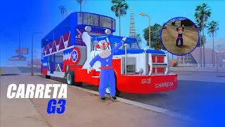 6 PERSONAGENS DANÇANDO NA CARRETA G3 | GTA SA-MP